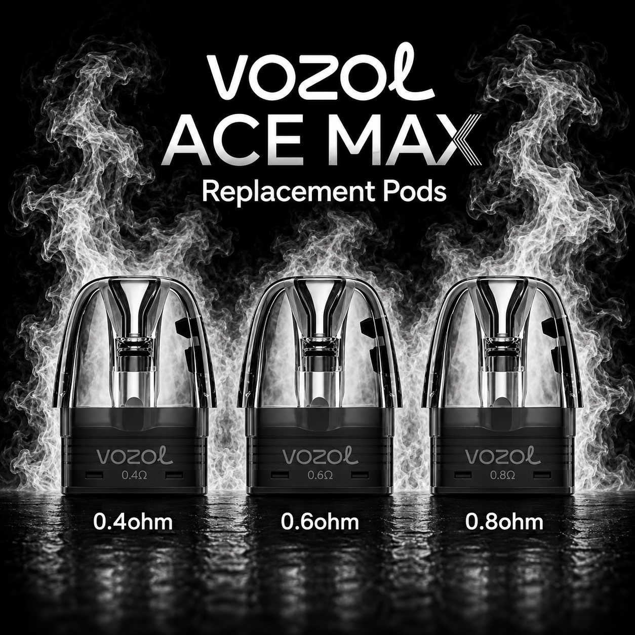 Vozol Ace Max Replacement Pod - 3 Pack