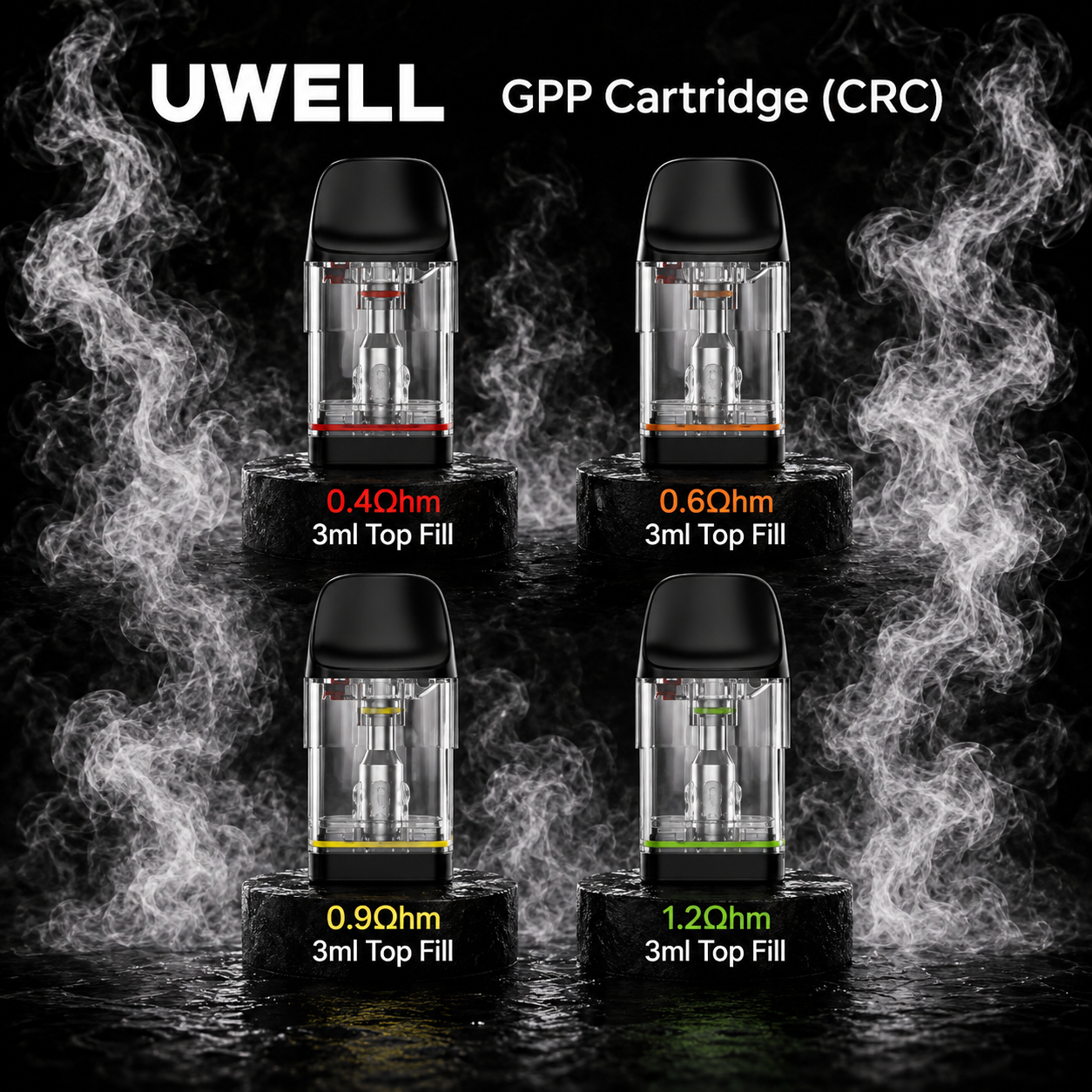 Uwell Caliburn GPP Mesh Pod Cartridge - 4 Pack