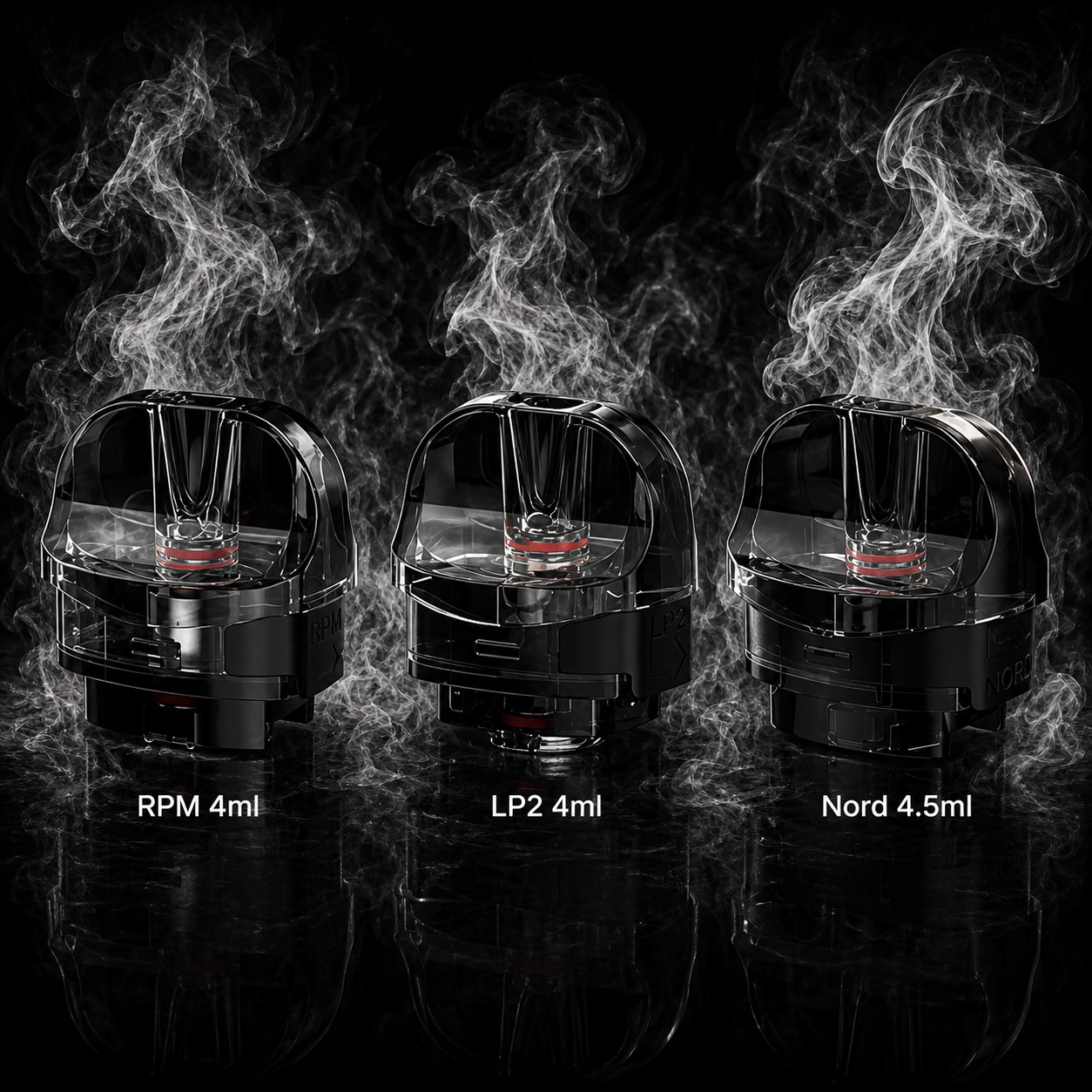 Smok Nord 50w Replacement Pod Cartridge No Coil - 3 Pack