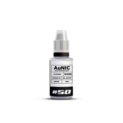 AuNic 50mg Salt Shot (VG) (15ml) - Labeled