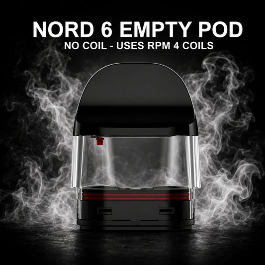 Smok Nord 6 Pod Replacement Cartridge No Coil - 1x2