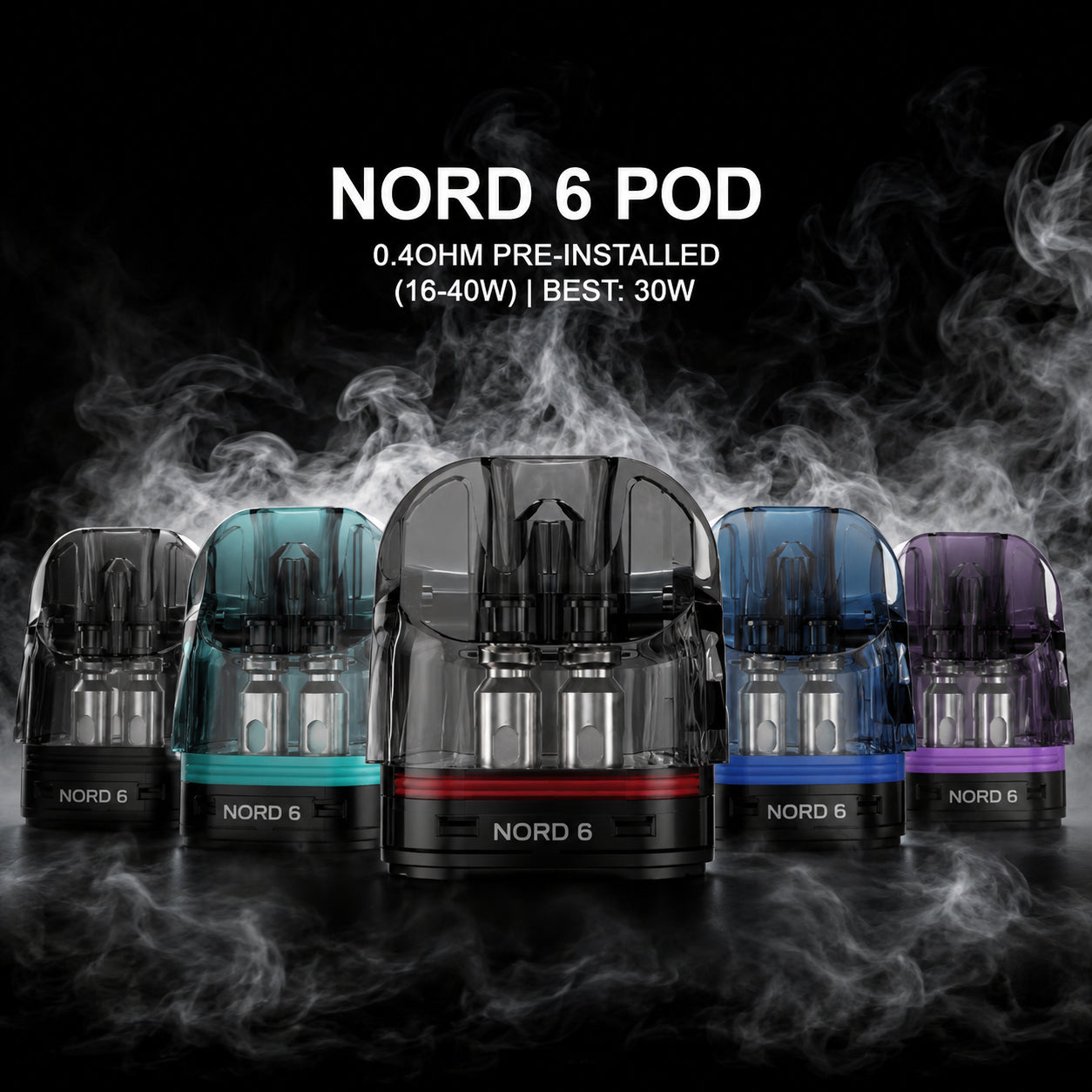 Smok Nord 6 Dual Mesh Pod Replacement 0.4ohm - 1x2