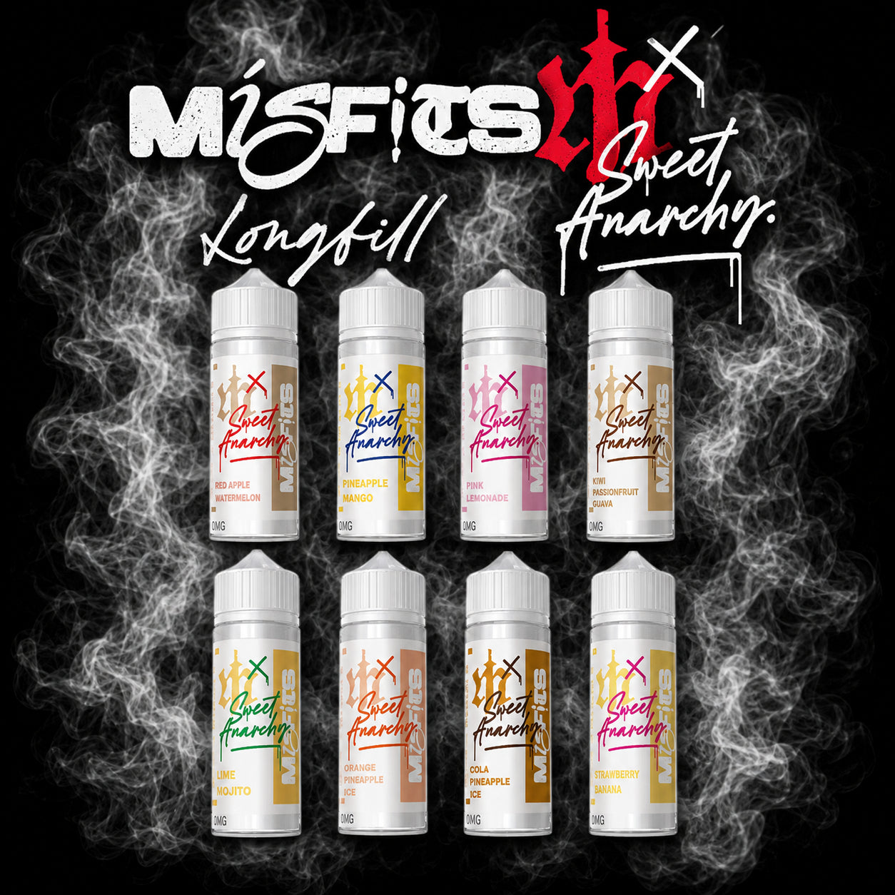 Misfits x Sweet Anarchy - Biscoff Cheesecake Longfill Flavour Drops 120ml