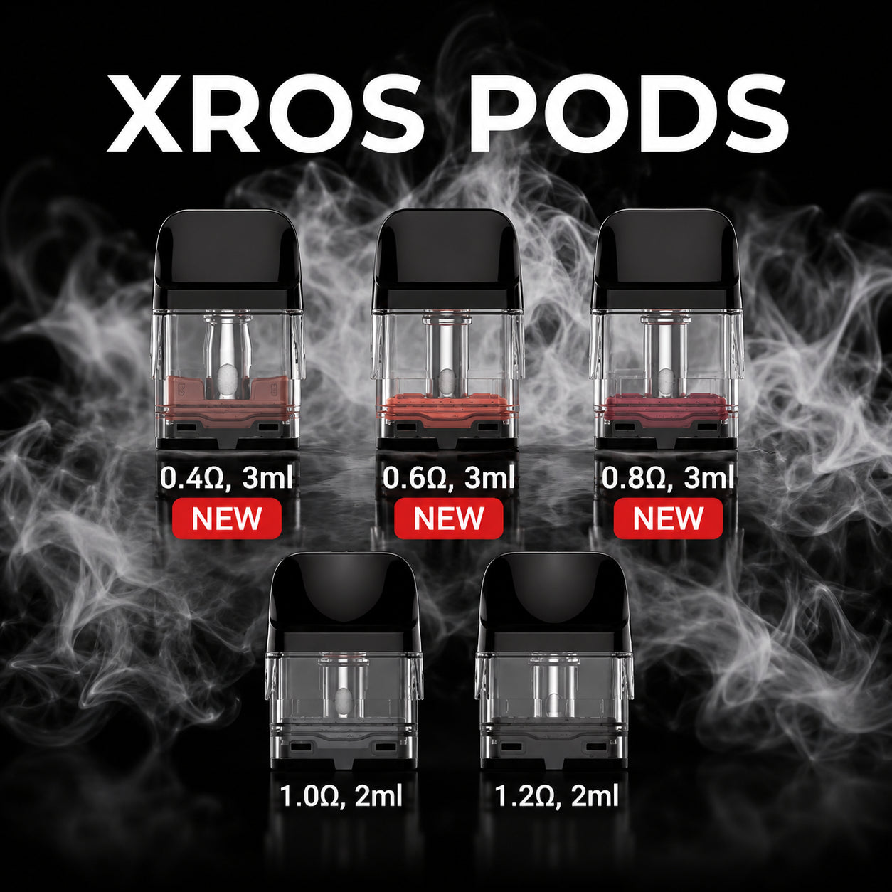 Vaporesso XROS Series Replacement Pod 1.0ohm Mesh - 1x4