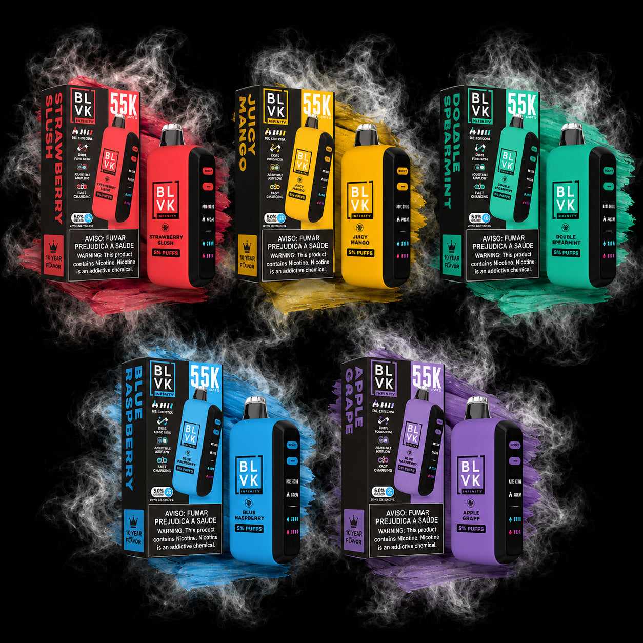 BLVK Ultra Strawberry Slush 55000 puffs